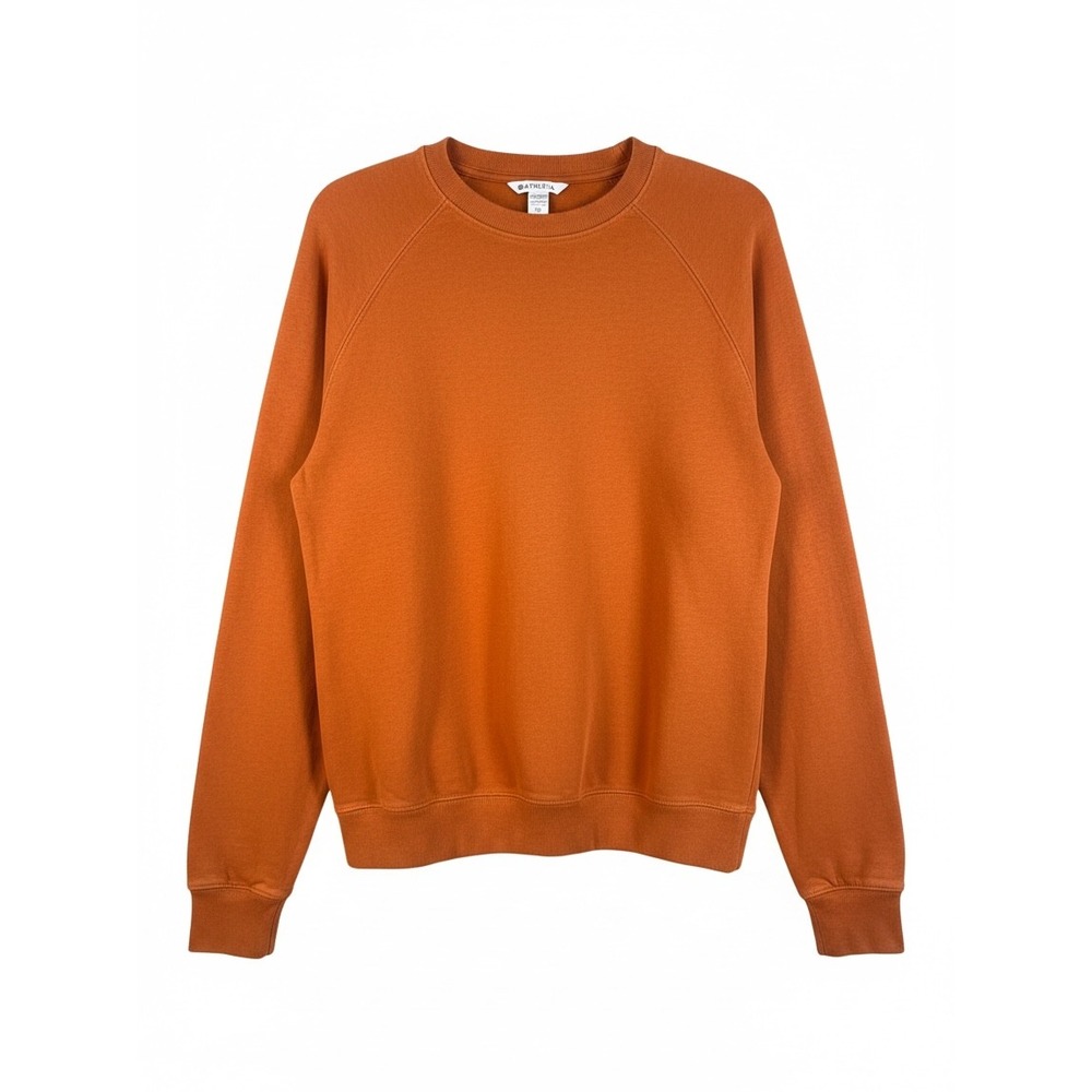Athleta Coaster Luxe Sweatshirt Burnt Orange Rust Plush Nirvana XXS New